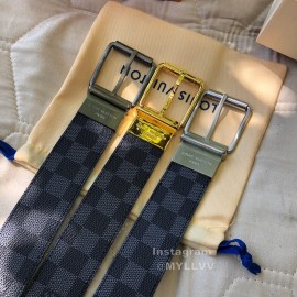 Lv Damier Infini Leather Pin Buckle 40mm Belts