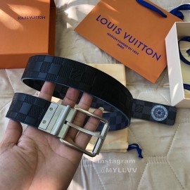 Lv Damier Infini Leather Pin Buckle 40mm Belts