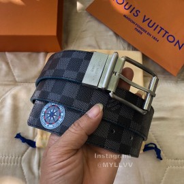 Lv Damier Infini Leather Pin Buckle 40mm Belts
