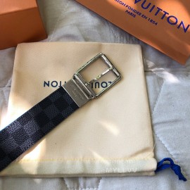 Lv Damier Infini Leather Silver Pin Buckle 40mm Belts
