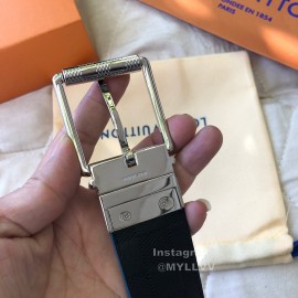 Lv Damier Infini Leather Silver Pin Buckle 40mm Belts