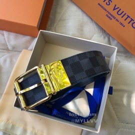 Lv Damier Infini Leather Gold Pin Buckle 40mm Belts