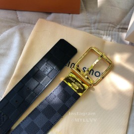 Lv Damier Infini Leather Gold Pin Buckle 40mm Belts