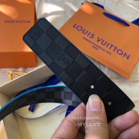 Lv Damier Infini Leather Gold Pin Buckle 40mm Belts