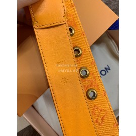 Lv Fashion Monogram Canvas Pin Buckle 35mm Belts Yellow