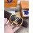 Lv Fashion Plaid Leather Gold Automatic Buckle 35mm Belts