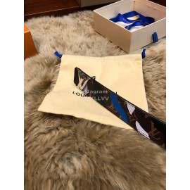 Lv Fashion Printed Leather Letter Buckle 40mm Belts Black