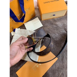 Lv Fashion Monogram Canvas Leather Silver Letter Buckle 40mm Belts For Men 