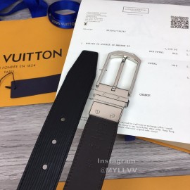 Lv Double Side Epi Calf Leather Silver Pin Buckle 35mm Belts