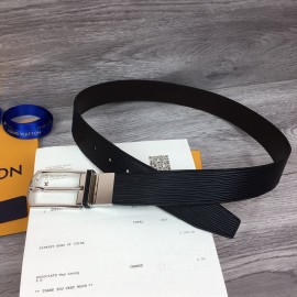 Lv Double Side Epi Calf Leather Silver Pin Buckle 35mm Belts