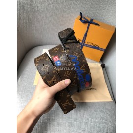 Lv New Monogram Canvas Leather Letter Buckle 40mm Belts 