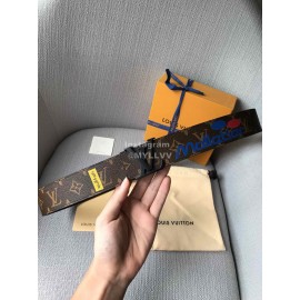 Lv New Monogram Canvas Leather Letter Buckle 40mm Belts 