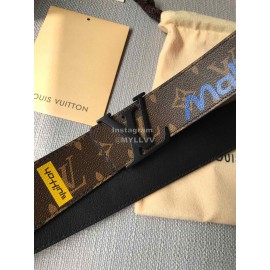 Lv New Monogram Canvas Leather Letter Buckle 40mm Belts 