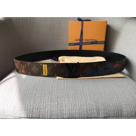 Lv New Monogram Canvas Leather Letter Buckle 40mm Belts 