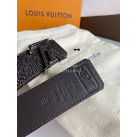 Lv Fashion Embossed Monogram Calf Leather Letter Buckle 40mm Belts 