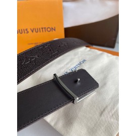 Lv Fashion Embossed Monogram Calf Leather Letter Buckle 40mm Belts 