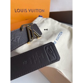 Lv New Embossed Monogram Calf Leather Letter Buckle 40mm Belts 