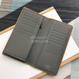 Louis Vuitton Brazza Men Long Wallets Gray M63236