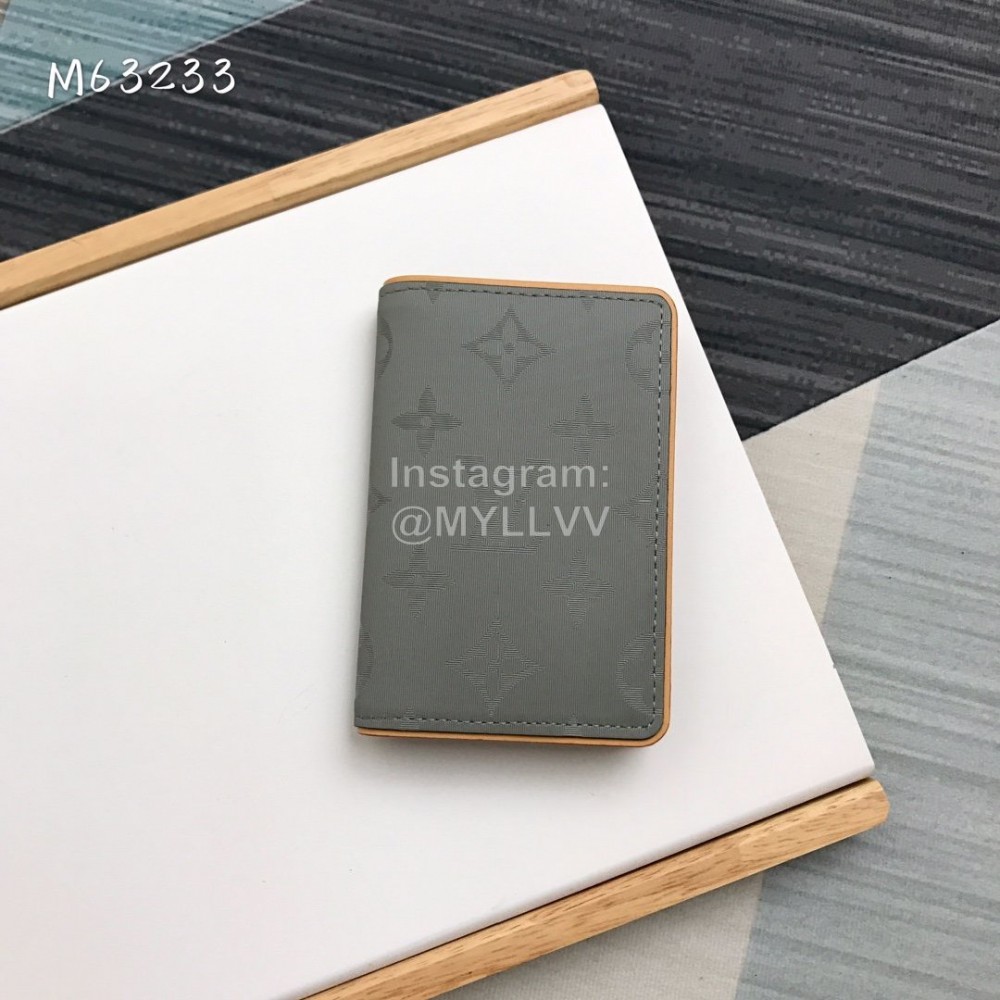 Louis Vuitton Brazza Men Short Wallets Gray M63233