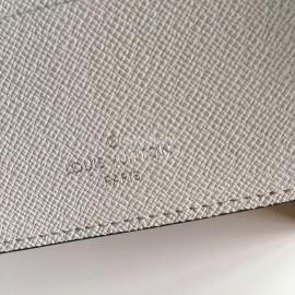 Louis Vuitton Multiple Classic Old Flower Badge Short Wallets White M67819