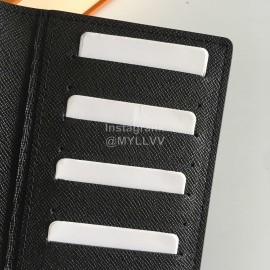 Louis Vuitton Brazza Silk Screen Long Wallets Brown M67823