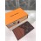 Louis Vuitton Coin Leather Classic Old Flowers Long Card Cases Brown N64038