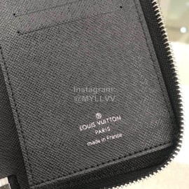 Louis Vuitton Classic Checkerboard Digital Style Zipper Around Long Wallets Gray N60170