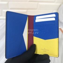 Louis Vuitton Color Matching Style Fluorescent Inner Pocket Short Wallets M67891