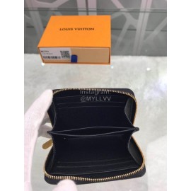 Louis Vuitton Kabuki Sticker Element Canvas Zipper Around Short Wallets M62394