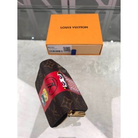 Louis Vuitton Kabuki Sticker Element Canvas Zipper Around Short Wallets M62394