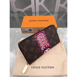 Louis Vuitton Kabuki Sticker Element Zipper Around Long Wallets M67258