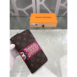 Louis Vuitton Kabuki Sticker Element Zipper Around Long Wallets M67258