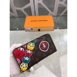 Louis Vuitton Kabuki Sticker Elements Drama Style Zipper Around Long Wallets M67249