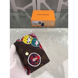 Louis Vuitton Victorine Drama Style Flip Short Wallets M67253
