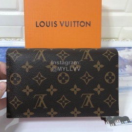 Louis Vuitton Flore Canvas Cowhide Flower Shape Buckle Chain Bag Accessory Wallet Pink M67405