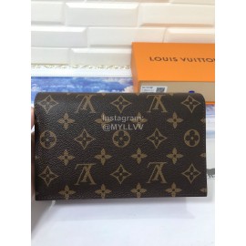 Louis Vuitton Flore Canvas Leather Flower Shape Buckle Chain Bag Accessory Wallet Fuchsia M67405