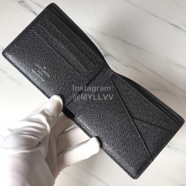 Louis Vuitton 2020 Flowers Series Short Wallets Black M60895