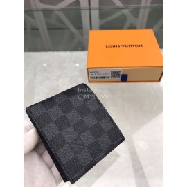 Louis Vuitton Amerigo Classic Style Check Leather Short Wallets N60053