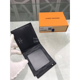 Louis Vuitton Amerigo Classic Style Check Leather Short Wallets N60053