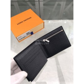 Louis Vuitton Amerigo Classic Style Check Leather Short Wallets N60053