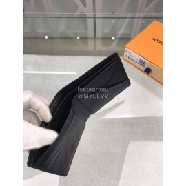 Louis Vuitton Multiple Embossed Cowhide Short Wallets Black M62901