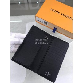 Louis Vuitton Brazza Checkerboard Digital Style Long Wallets Gray N60163