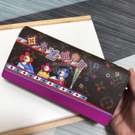 Louis Vuitton 2020 Christmas Series Bumper Car Pattern Envelope Long Wallets M61359