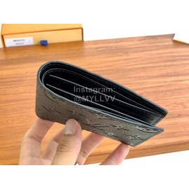 Louis Vuitton Multiple Cowhide Embossed Short Wallets Black M69037