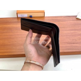 Louis Vuitton Multiple Cowhide Embossed Short Wallets Black M69037