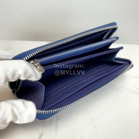 Louis Vuitton 2020 Zippy Tie-Dye Style Zipper Around Long Wallets Blue M68841