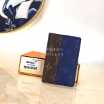 Louis Vuitton Split Series Blue Silkscreen Canvas Card Cases M63021