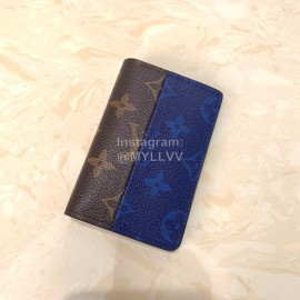 Louis Vuitton Split Series Blue Silkscreen Canvas Card Cases M63021