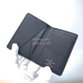 Louis Vuitton Split Series Blue Silkscreen Canvas Card Cases M63021