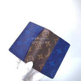 Louis Vuitton Split Series Blue Silkscreen Canvas Card Cases M63021